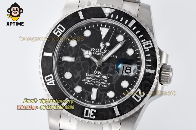 Submariner DIW 40mm VSF Carbon/Dot on SS/SS Bracelet VS3135 Super Clone Submariner DIW 40mm VSF Carbon/Dot on SS/SS Bracelet VS3135 Super Clone