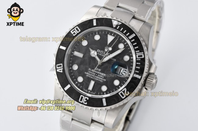 Submariner DIW 40mm VSF Carbon/Dot on SS/SS Bracelet VS3135 Super Clone Submariner DIW 40mm VSF Carbon/Dot on SS/SS Bracelet VS3135 Super Clone