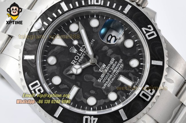 Submariner DIW 40mm VSF Carbon/Dot on SS/SS Bracelet VS3135 Super Clone Submariner DIW 40mm VSF Carbon/Dot on SS/SS Bracelet VS3135 Super Clone
