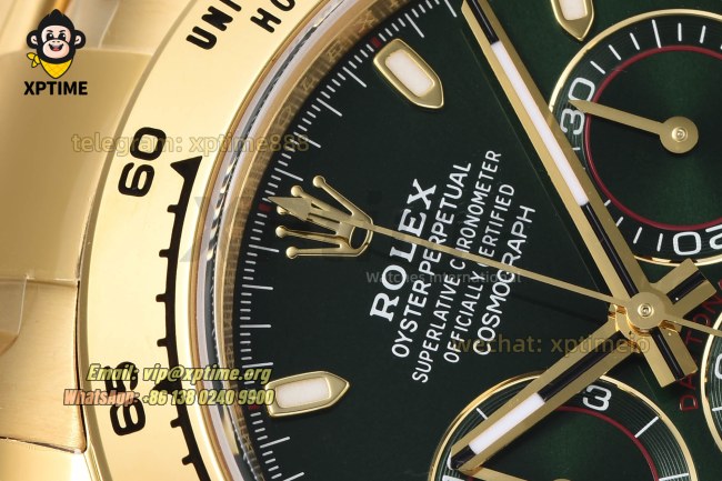 Daytona 116508 40mm VSF Green/Stick on YG/YG Bracelet DD4130 Super Clone Daytona 116508 40mm VSF Green/Stick on YG/YG Bracelet DD4130 Super Clone
