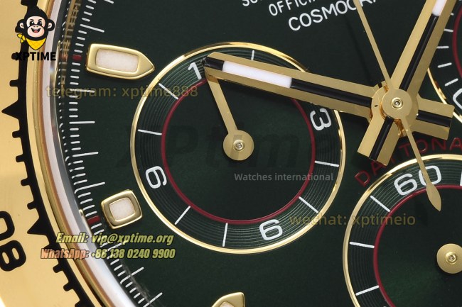 Daytona 116508 40mm VSF Green/Stick on YG/YG Bracelet DD4130 Super Clone Daytona 116508 40mm VSF Green/Stick on YG/YG Bracelet DD4130 Super Clone