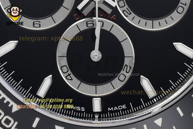 Daytona 126500LN 40mm VSF Black/Stick on SS/SS Bracelet DD4131 Super Clone Daytona 126500LN 40mm VSF Black/Stick on SS/SS Bracelet DD4131 Super Clone
