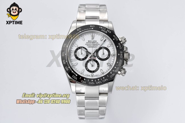 Daytona 116500LN 40mm VSF White/Stick on SS/SS Bracelet DD4130 Super Clone Daytona 116500LN 40mm VSF White/Stick on SS/SS Bracelet DD4130 Super Clone