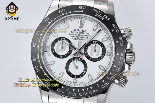 Daytona 116500LN 40mm VSF White/Stick on SS/SS Bracelet DD4130 Super Clone Daytona 116500LN 40mm VSF White/Stick on SS/SS Bracelet DD4130 Super Clone