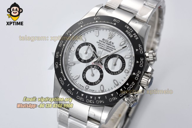 Daytona 116500LN 40mm VSF White/Stick on SS/SS Bracelet DD4130 Super Clone Daytona 116500LN 40mm VSF White/Stick on SS/SS Bracelet DD4130 Super Clone