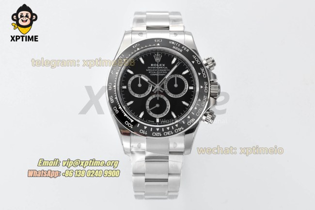 Daytona 126500LN 40mm VSF Black/Stick on SS/SS Bracelet DD4801 Super Clone Daytona 126500LN 40mm VSF Black/Stick on SS/SS Bracelet DD4801 Super Clone