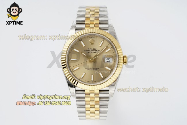 Datejust 126333 41mm VSF Champagne/Stick on Jub YG/SS Bracelet VS3235 Super Clone Datejust 126333 41mm VSF Champagne/Stick on Jub YG/SS Bracelet VS3235 Super Clone
