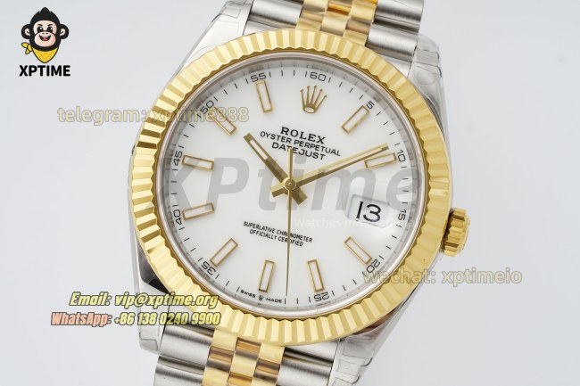 Datejust 126333 41mm VSF White/Stick on Jub YG/SS Bracelet VS3235 Super Clone Datejust 126333 41mm VSF White/Stick on Jub YG/SS Bracelet VS3235 Super Clone