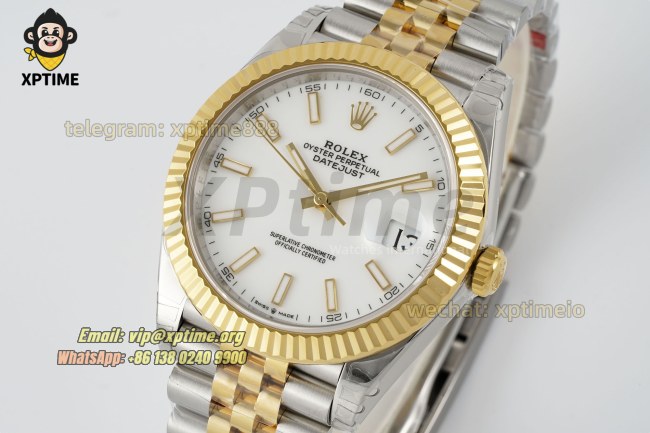 Datejust 126333 41mm VSF White/Stick on Jub YG/SS Bracelet VS3235 Super Clone Datejust 126333 41mm VSF White/Stick on Jub YG/SS Bracelet VS3235 Super Clone