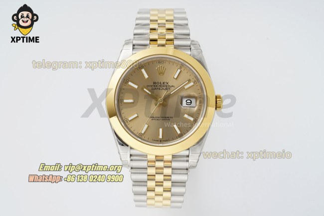 Datejust 126303 41mm VSF Champagne/Stick on Jub YG/SS Bracelet VS3235 Super Clone Datejust 126303 41mm VSF Champagne/Stick on Jub YG/SS Bracelet VS3235 Super Clone
