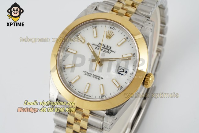 Datejust 126303 41mm VSF White/Stick on Jub YG/SS Bracelet VS3235 Super Clone Datejust 126303 41mm VSF White/Stick on Jub YG/SS Bracelet VS3235 Super Clone