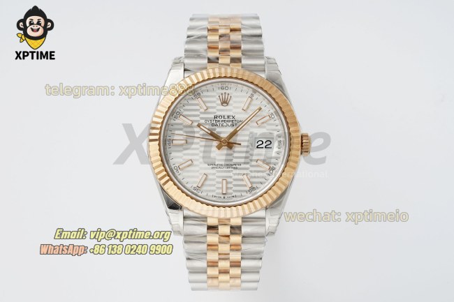 Datejust 126331 41mm VSF Silver Textured/Stick on Jub RG/SS Bracelet VS3235 Super Clone Datejust 126331 41mm VSF Silver Textured/Stick on Jub RG/SS Bracelet VS3235 Super Clone