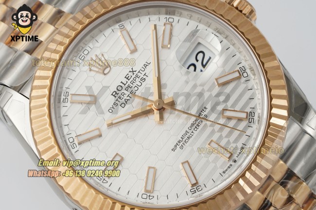 Datejust 126331 41mm VSF Silver Textured/Stick on Jub RG/SS Bracelet VS3235 Super Clone Datejust 126331 41mm VSF Silver Textured/Stick on Jub RG/SS Bracelet VS3235 Super Clone