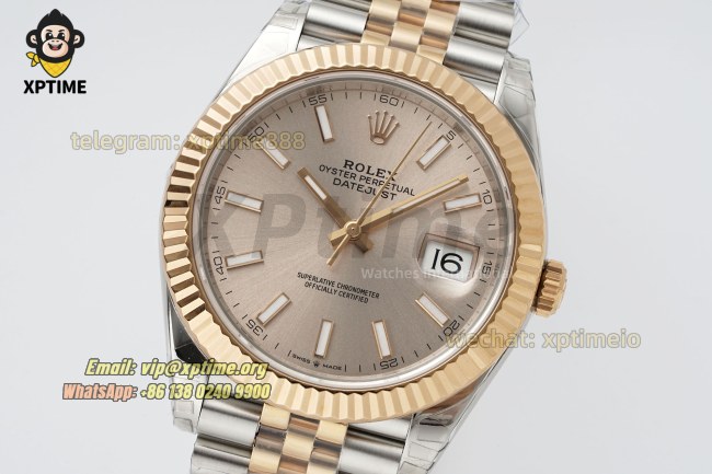 Datejust 126331 41mm VSF Champagne/Stick on Jub RG/SS Bracelet VS3235 Super Clone Datejust 126331 41mm VSF Champagne/Stick on Jub RG/SS Bracelet VS3235 Super Clone