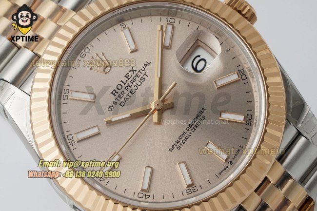 Datejust 126331 41mm VSF Champagne/Stick on Jub RG/SS Bracelet VS3235 Super Clone Datejust 126331 41mm VSF Champagne/Stick on Jub RG/SS Bracelet VS3235 Super Clone