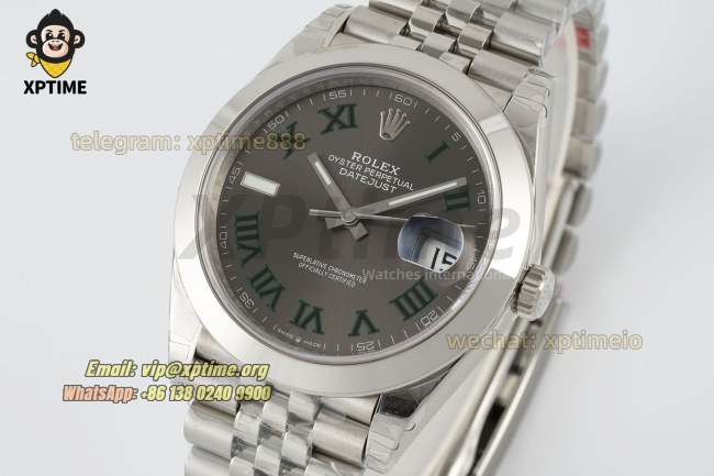 Datejust 126300 41mm VSF Gray/Roman on Jub SS/SS Bracelet VS3235 Super Clone Datejust 126300 41mm VSF Gray/Roman on Jub SS/SS Bracelet VS3235 Super Clone
