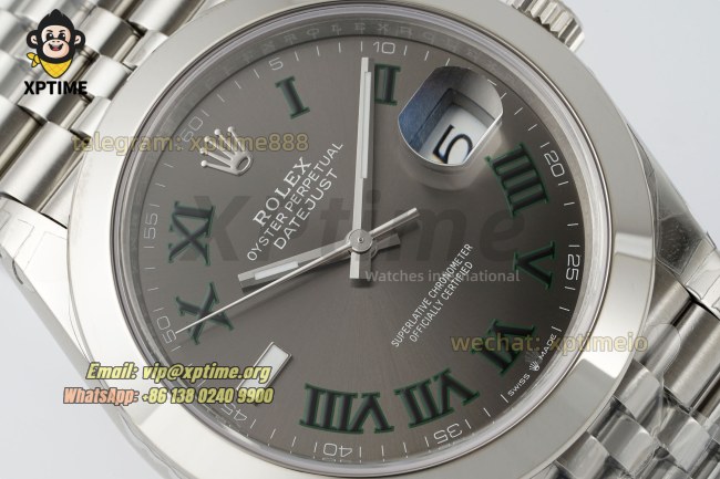 Datejust 126300 41mm VSF Gray/Roman on Jub SS/SS Bracelet VS3235 Super Clone Datejust 126300 41mm VSF Gray/Roman on Jub SS/SS Bracelet VS3235 Super Clone