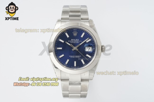 Datejust 126300 41mm VSF Blue/Stick on Oys SS/SS Bracelet VS3235 Super Clone Datejust 126300 41mm VSF Blue/Stick on Oys SS/SS Bracelet VS3235 Super Clone