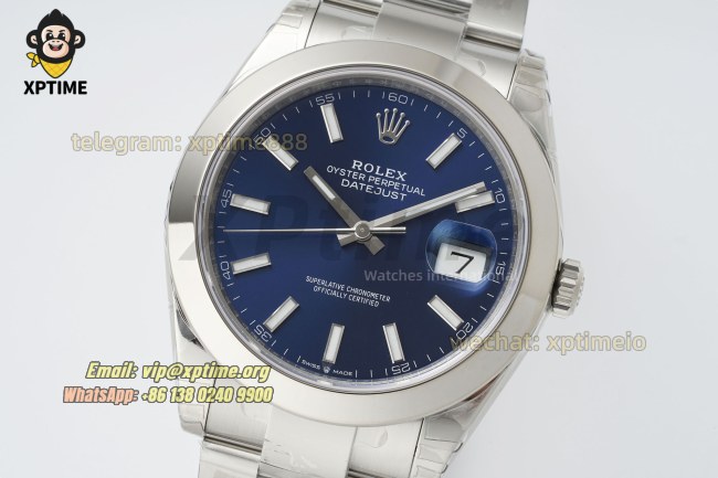 Datejust 126300 41mm VSF Blue/Stick on Oys SS/SS Bracelet VS3235 Super Clone Datejust 126300 41mm VSF Blue/Stick on Oys SS/SS Bracelet VS3235 Super Clone