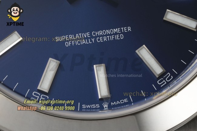Datejust 126300 41mm VSF Blue/Stick on Oys SS/SS Bracelet VS3235 Super Clone Datejust 126300 41mm VSF Blue/Stick on Oys SS/SS Bracelet VS3235 Super Clone