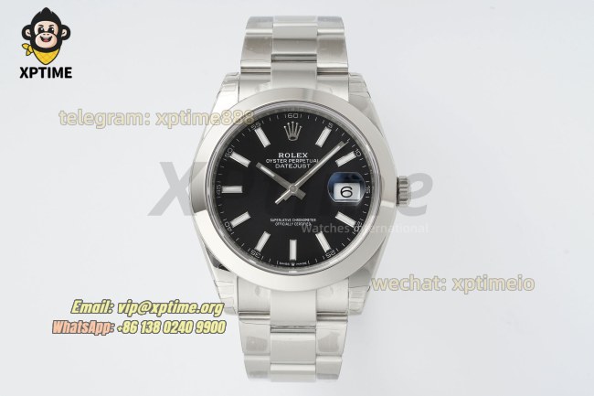 Datejust 126300 41mm VSF Black/Stick on Oys SS/SS Bracelet VS3235 Super Clone Datejust 126300 41mm VSF Black/Stick on Oys SS/SS Bracelet VS3235 Super Clone