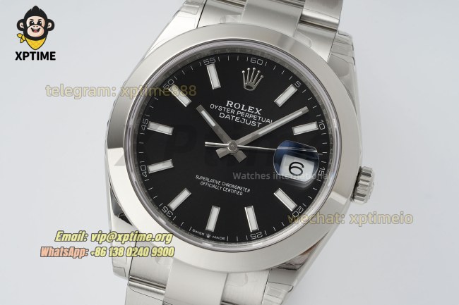 Datejust 126300 41mm VSF Black/Stick on Oys SS/SS Bracelet VS3235 Super Clone Datejust 126300 41mm VSF Black/Stick on Oys SS/SS Bracelet VS3235 Super Clone