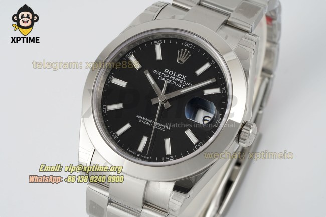 Datejust 126300 41mm VSF Black/Stick on Oys SS/SS Bracelet VS3235 Super Clone Datejust 126300 41mm VSF Black/Stick on Oys SS/SS Bracelet VS3235 Super Clone
