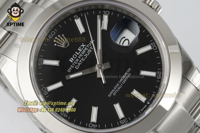 Datejust 126300 41mm VSF Black/Stick on Oys SS/SS Bracelet VS3235 Super Clone Datejust 126300 41mm VSF Black/Stick on Oys SS/SS Bracelet VS3235 Super Clone