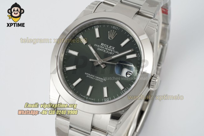 Datejust 126300 41mm VSF Green/Stick on Oys SS/SS Bracelet VS3235 Super Clone Datejust 126300 41mm VSF Green/Stick on Oys SS/SS Bracelet VS3235 Super Clone