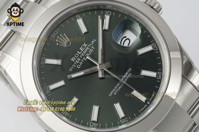 Datejust 126300 41mm VSF Green/Stick on Oys SS/SS Bracelet VS3235 Super Clone Datejust 126300 41mm VSF Green/Stick on Oys SS/SS Bracelet VS3235 Super Clone