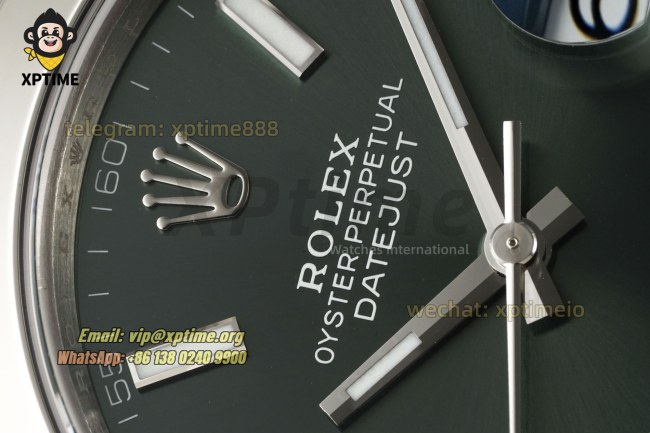 Datejust 126300 41mm VSF Green/Stick on Oys SS/SS Bracelet VS3235 Super Clone Datejust 126300 41mm VSF Green/Stick on Oys SS/SS Bracelet VS3235 Super Clone