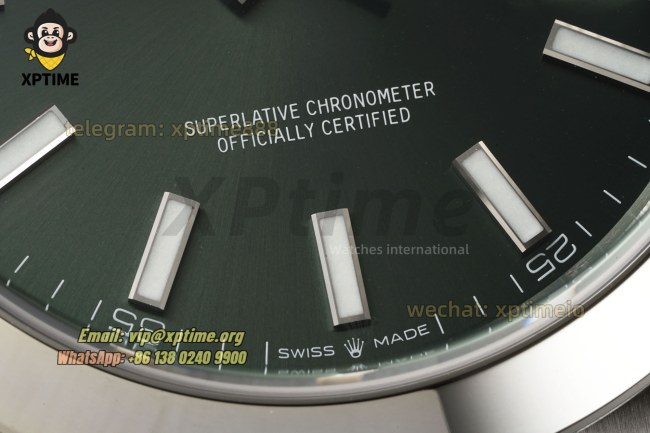 Datejust 126300 41mm VSF Green/Stick on Oys SS/SS Bracelet VS3235 Super Clone Datejust 126300 41mm VSF Green/Stick on Oys SS/SS Bracelet VS3235 Super Clone