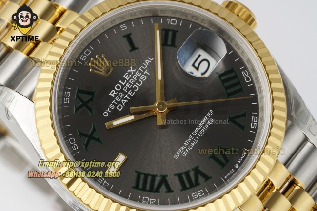 Datejust 126233 36mm VSF Gray/Roman on Jub YG/SS Bracelet VS3235 Super Clone Datejust 126233 36mm VSF Gray/Roman on Jub YG/SS Bracelet VS3235 Super Clone