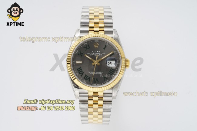 Datejust 126233 36mm VSF Gray/Roman on Jub YG/SS Bracelet VS3235 Super Clone Datejust 126233 36mm VSF Gray/Roman on Jub YG/SS Bracelet VS3235 Super Clone