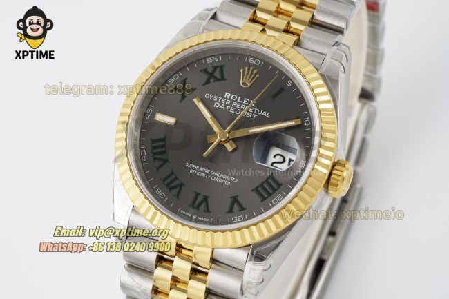 Datejust 126233 36mm VSF Gray/Roman on Jub YG/SS Bracelet VS3235 Super Clone Datejust 126233 36mm VSF Gray/Roman on Jub YG/SS Bracelet VS3235 Super Clone