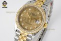 Datejust 126283 36mm VSF Champagne Textured/Diamond on Jub YG/SS Bracelet VS3235 Super Clone Datejust 126283 36mm VSF Champagne Textured/Diamond on Jub YG/SS Bracelet VS3235 Super Clone