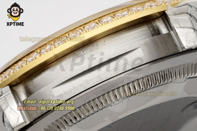 Datejust 126283 36mm VSF Champagne Textured/Diamond on Jub YG/SS Bracelet VS3235 Super Clone Datejust 126283 36mm VSF Champagne Textured/Diamond on Jub YG/SS Bracelet VS3235 Super Clone