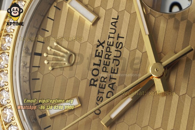 Datejust 126283 36mm VSF Champagne Textured/Stick on Jub YG/SS Bracelet VS3235 Super Clone Datejust 126283 36mm VSF Champagne Textured/Stick on Jub YG/SS Bracelet VS3235 Super Clone
