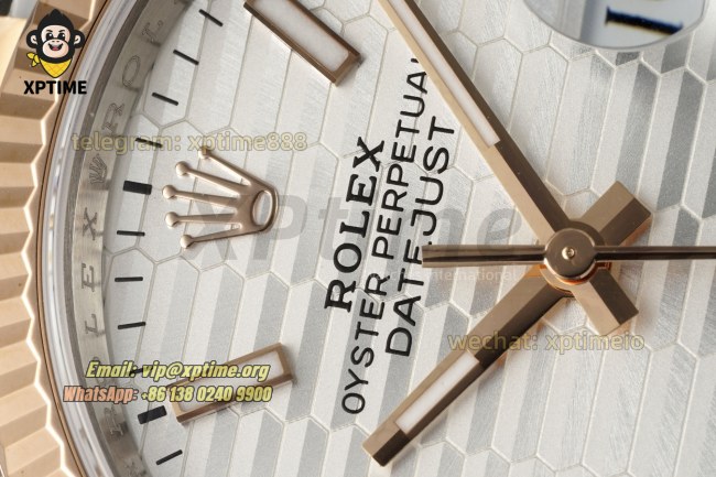 Datejust 126231 36mm VSF Silver Textured/Silver Stick on Jub RG/SS Bracelet VS3235 Super Clone Datejust 126231 36mm VSF Silver Textured/Silver Stick on Jub RG/SS Bracelet VS3235 Super Clone