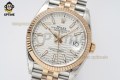 Datejust 126231 36mm VSF Silver Textured/Silver Stick on Jub RG/SS Bracelet VS3235 Super Clone Datejust 126231 36mm VSF Silver Textured/Silver Stick on Jub RG/SS Bracelet VS3235 Super Clone