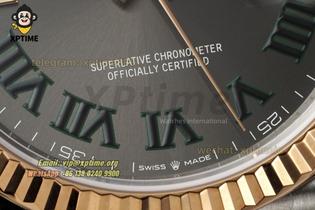 Datejust 126231 36mm VSF Gray/Green Roman on Jub RG/SS Bracelet VS3235 Super Clone Datejust 126231 36mm VSF Gray/Green Roman on Jub RG/SS Bracelet VS3235 Super Clone