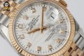 Datejust 126231 36mm VSF Silver Palm Motif/Diamond on Jub RG/SS Bracelet VS3235 Super Clone Datejust 126231 36mm VSF Silver Palm Motif/Diamond on Jub RG/SS Bracelet VS3235 Super Clone