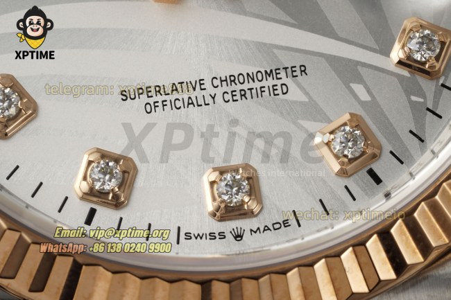 Datejust 126231 36mm VSF Silver Palm Motif/Diamond on Jub RG/SS Bracelet VS3235 Super Clone Datejust 126231 36mm VSF Silver Palm Motif/Diamond on Jub RG/SS Bracelet VS3235 Super Clone
