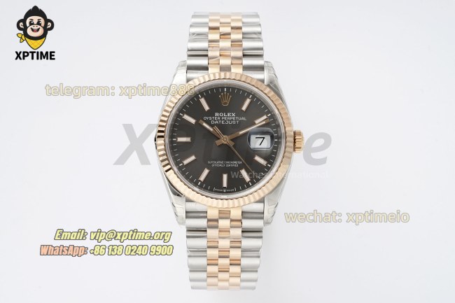 Datejust 126231 36mm VSF Gray/Stick on Jub RG/SS Bracelet VS3235 Super Clone Datejust 126231 36mm VSF Gray/Stick on Jub RG/SS Bracelet VS3235 Super Clone