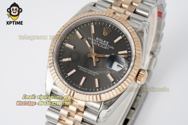 Datejust 126231 36mm VSF Gray/Stick on Jub RG/SS Bracelet VS3235 Super Clone Datejust 126231 36mm VSF Gray/Stick on Jub RG/SS Bracelet VS3235 Super Clone