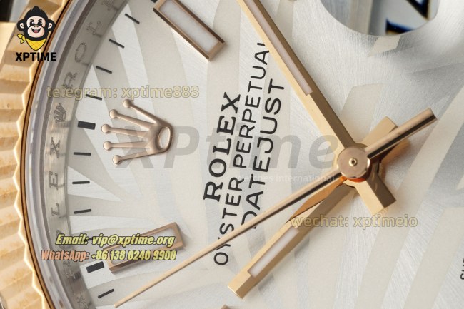 Datejust 126231 36mm VSF Silver Palm Motif/Stick on Jub RG/SS Bracelet VS3235 Super Clone Datejust 126231 36mm VSF Silver Palm Motif/Stick on Jub RG/SS Bracelet VS3235 Super Clone