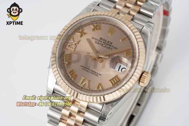 Datejust 126231 36mm VSF Rose Gold/Roman on Jub RG/SS Bracelet VS3235 Super Clone Datejust 126231 36mm VSF Rose Gold/Roman on Jub RG/SS Bracelet VS3235 Super Clone