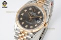 Datejust 126231 36mm VSF Gray Textured/Diamond on Jub RG/SS Bracelet VS3235 Super Clone Datejust 126231 36mm VSF Gray Textured/Diamond on Jub RG/SS Bracelet VS3235 Super Clone