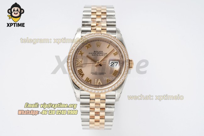 Datejust 126281 36mm VSF Rose Gold/Roman on Jub RG/SS Bracelet VS3235 Super Clone Datejust 126281 36mm VSF Rose Gold/Roman on Jub RG/SS Bracelet VS3235 Super Clone