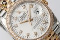 Datejust 126281 36mm VSF White Textured/Diamond on Jub RG/SS Bracelet VS3235 Super Clone Datejust 126281 36mm VSF White Textured/Diamond on Jub RG/SS Bracelet VS3235 Super Clone